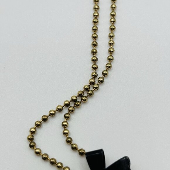 Betsy Johnson Silver Tone Camera  Black Enamel And Rhinestones Necklace - Picture 4 of 7